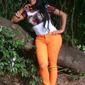 Romantic Animal print Lace detail bodysuit